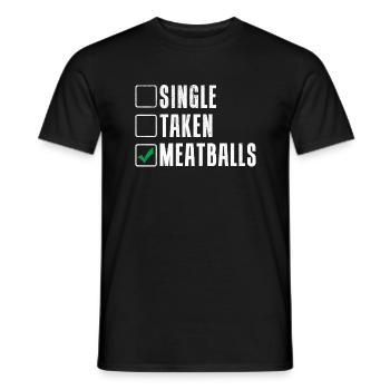 Cadeaux pour les amateurs de boulettes de viande - T-shirt homme - noir - Devant - AI Model Male 178 light (178cm)