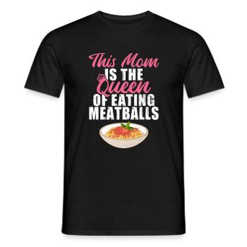 Cadeaux pour les amateurs de boulettes de viande - T-shirt homme - noir - Devant - AI Model Male 178 light (178cm)