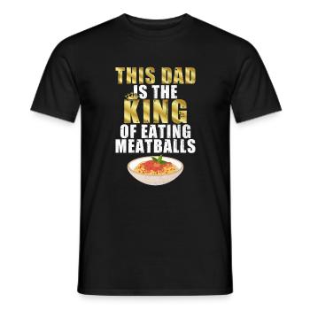 Cadeaux pour les amateurs de boulettes de viande - T-shirt homme - noir - Devant - AI Model Male 178 light (178cm)