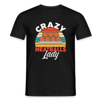 Meatball Lovers Gifts - Männer T-Shirt - Schwarz - Vorne - AI Model Male 178 light (178cm)