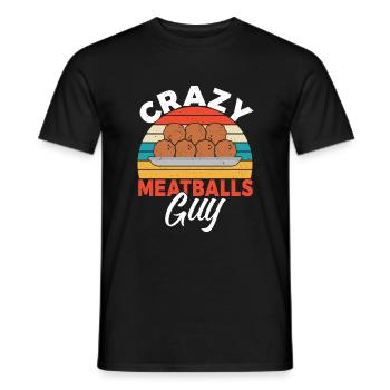 Meatball Lovers Gifts - Men's T-Shirt - black - Front - AI Model Male 178 light (178cm)