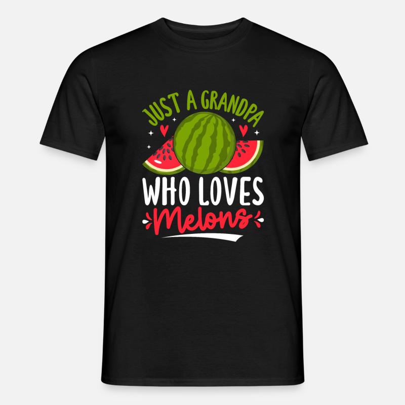 Melon Gift - Männer T-Shirt - Schwarz