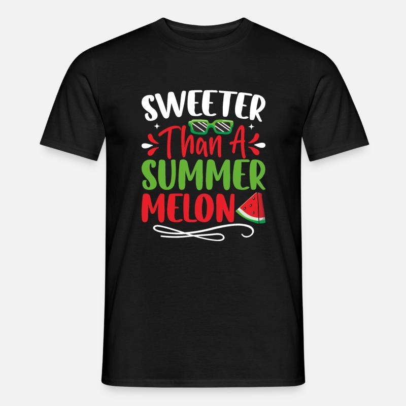 Melon Gift - Männer T-Shirt - Schwarz