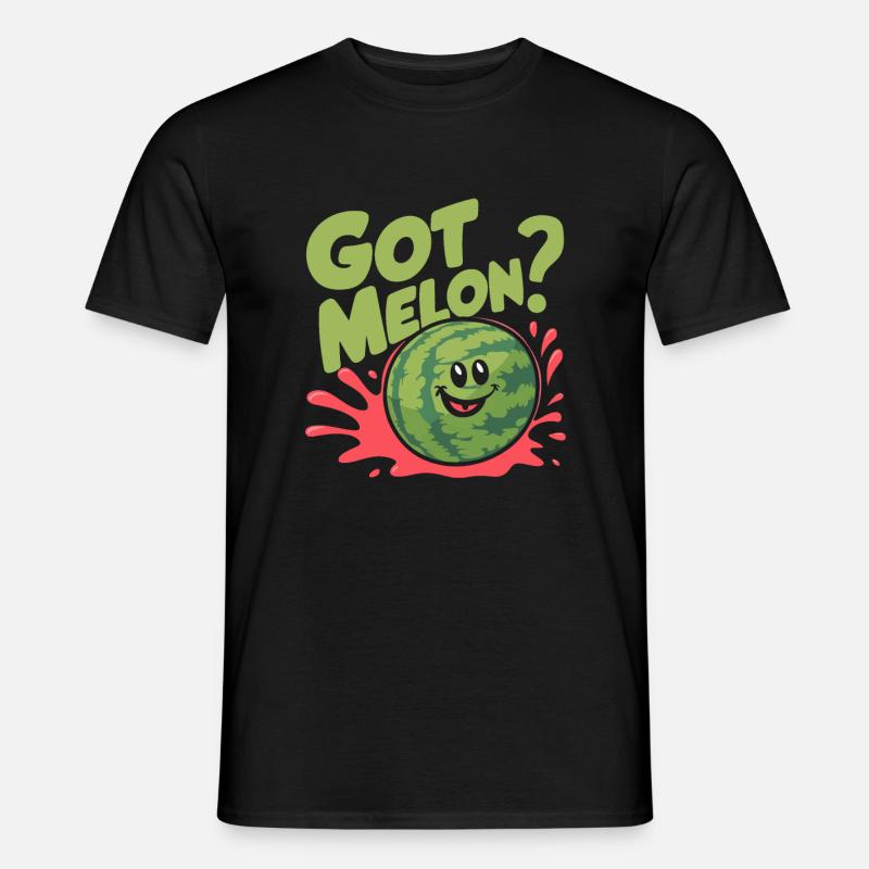 Melon Gift - Männer T-Shirt - Schwarz
