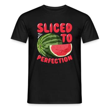 Melon Gift - Männer T-Shirt - Schwarz - Vorne - AI Model Male 178 light (178cm)
