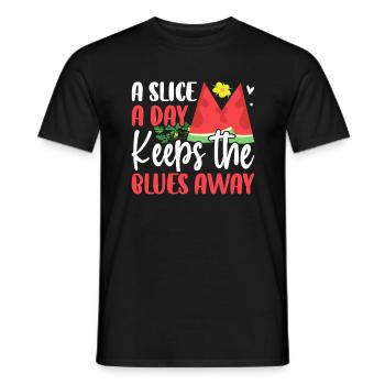 Melon Gift - Männer T-Shirt - Schwarz - Vorne - AI Model Male 178 light (178cm)