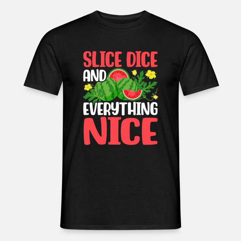 Melon Gift - Männer T-Shirt - Schwarz