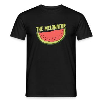Melon Gift - Männer T-Shirt - Schwarz - Vorne - AI Model Male 178 light (178cm)