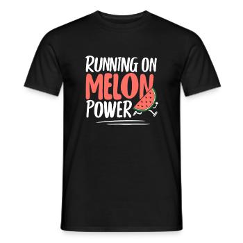 Melon Gift - Männer T-Shirt - Schwarz - Vorne - AI Model Male 178 light (178cm)