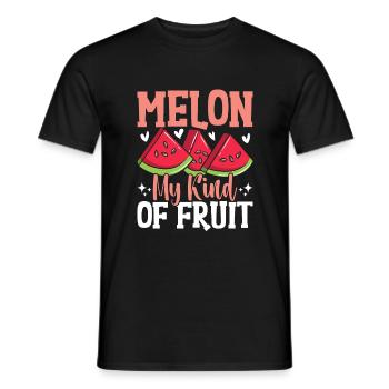 Melon Gift - Männer T-Shirt - Schwarz - Vorne - AI Model Male 178 light (178cm)