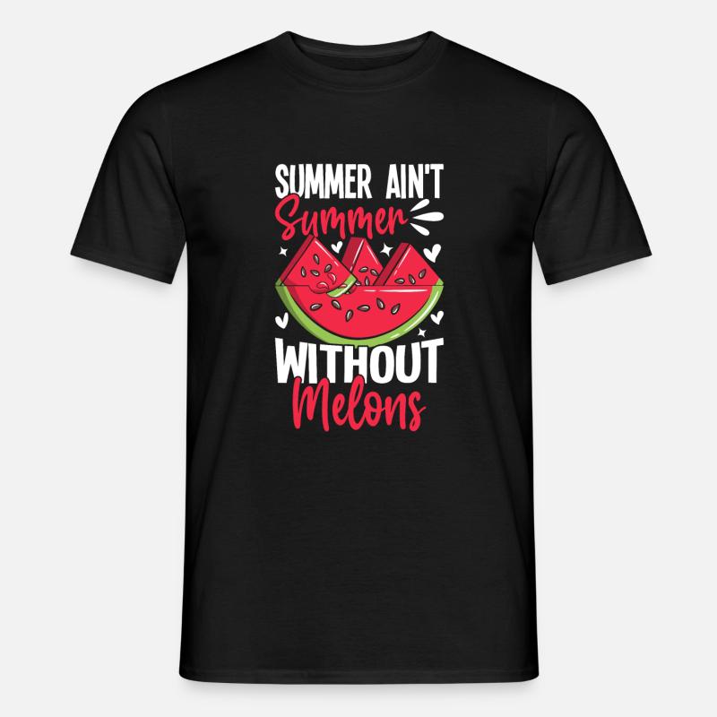Melon Gift - Männer T-Shirt - Schwarz