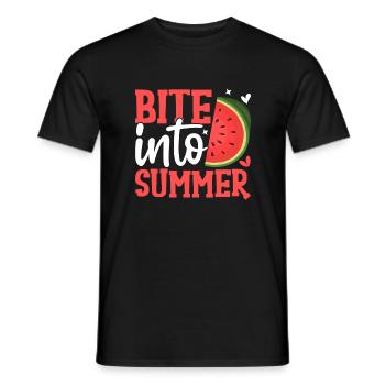 Melon Gift - Männer T-Shirt - Schwarz - Vorne - AI Model Male 178 light (178cm)
