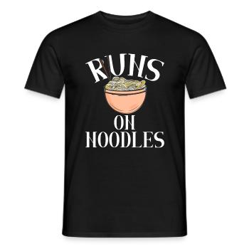 Noodle Lover Gifts - Männer T-Shirt - Schwarz - Vorne - AI Model Male 178 light (178cm)