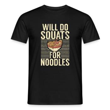 Noodle Lover Gifts - Männer T-Shirt - Schwarz - Vorne - AI Model Male 178 light (178cm)
