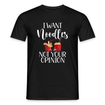 Noodle Lover Gifts - Männer T-Shirt - Schwarz - Vorne - AI Model Male 178 light (178cm)