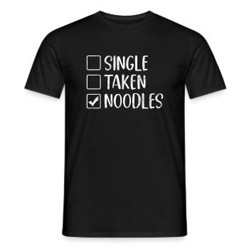 Noodle Lover Gifts - Männer T-Shirt - Schwarz - Vorne - AI Model Male 178 light (178cm)