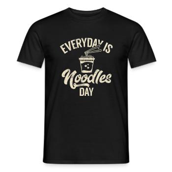 Noodle Lover Gifts - Männer T-Shirt - Schwarz - Vorne - AI Model Male 178 light (178cm)