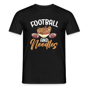 Noodle Lover Gifts - Männer T-Shirt - Schwarz - Vorne - AI Model Male 178 light (178cm)