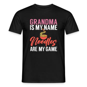Noodle Lover Gifts - Men's T-Shirt - black - Front - AI Model Male 178 light (178cm)