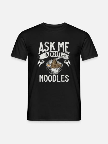Noodle Lover Gifts - Men's T-Shirt - black