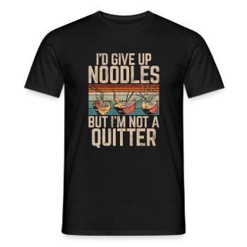 Cadeaux pour les amateurs de nouilles - T-shirt homme - noir - Devant - AI Model Male 178 light (178cm)