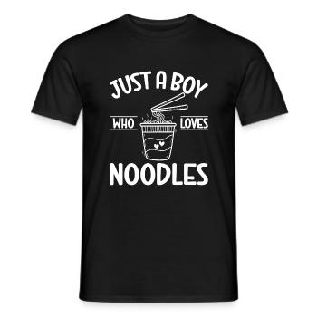 Cadeaux pour les amateurs de nouilles - T-shirt homme - noir - Devant - AI Model Male 178 light (178cm)