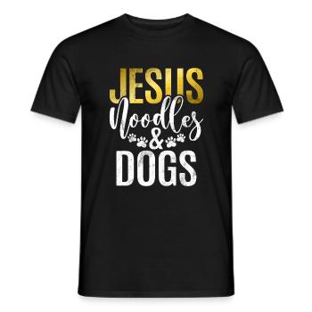 Cadeaux pour les amateurs de nouilles - T-shirt homme - noir - Devant - AI Model Male 178 light (178cm)