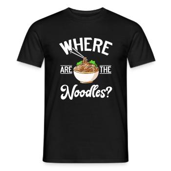 Noodle Lover Gifts - Men's T-Shirt - black - Front - AI Model Male 178 light (178cm)