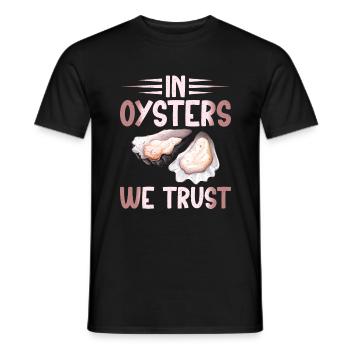 Oyster Gifts - Männer T-Shirt - Schwarz - Vorne - AI Model Male 178 light (178cm)