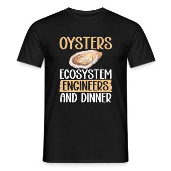 Oyster Gifts - Männer T-Shirt - Schwarz - Vorne - AI Model Male 178 light (178cm)