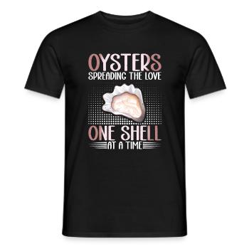 Oyster Gifts - Männer T-Shirt - Schwarz - Vorne - AI Model Male 178 light (178cm)