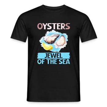 Oyster Gifts - Männer T-Shirt - Schwarz - Vorne - AI Model Male 178 light (178cm)