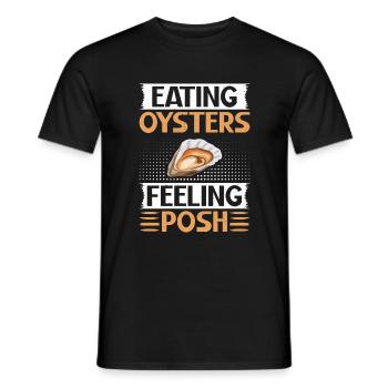 Oyster Gifts - Männer T-Shirt - Schwarz - Vorne - AI Model Male 178 light (178cm)