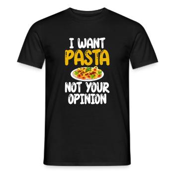 Pasta Lover Gifts - Men's T-Shirt - black - Front - AI Model Male 178 light (178cm)