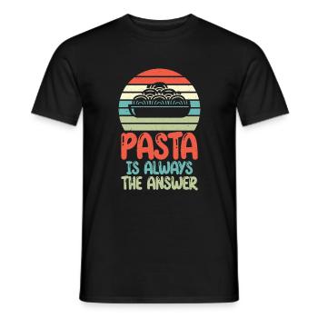 Cadeaux pour les amateurs de pâtes - T-shirt homme - noir - Devant - AI Model Male 178 light (178cm)