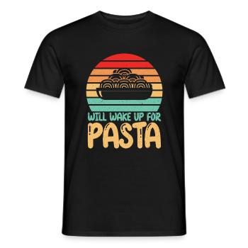 Pasta Lover Gifts - Men's T-Shirt - black - Front - AI Model Male 178 light (178cm)
