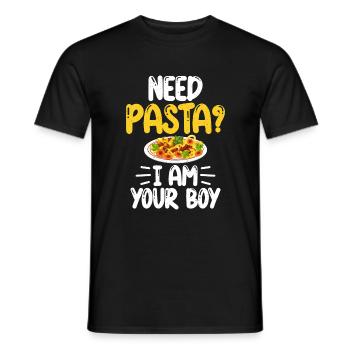 Pasta Lover Gifts - Men's T-Shirt - black - Front - AI Model Male 178 light (178cm)