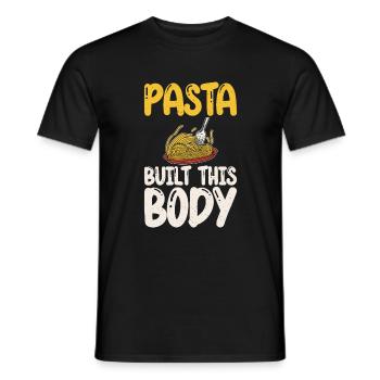 Pasta Lover Gifts - Men's T-Shirt - black - Front - AI Model Male 178 light (178cm)