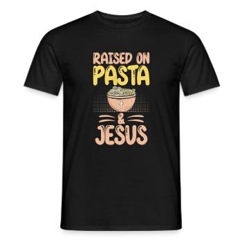 Pasta Lover Gifts - Men's T-Shirt - black - Front - AI Model Male 178 light (178cm)