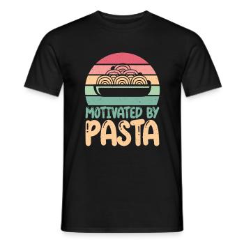 Pasta Lover Gifts - Men's T-Shirt - black - Front - AI Model Male 178 light (178cm)