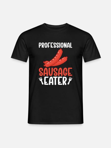 Sausage Lover - Männer T-Shirt - Schwarz