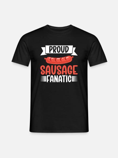 Sausage Lover - Männer T-Shirt - Schwarz
