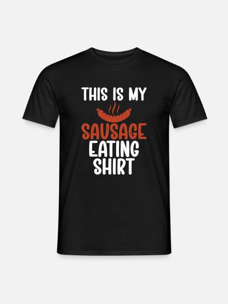 Sausage Lover - Männer T-Shirt - Schwarz