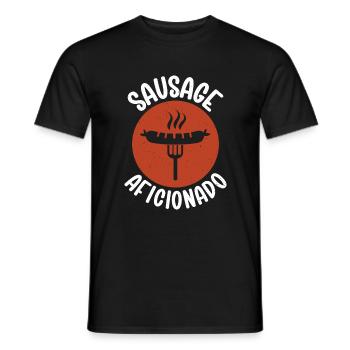 Sausage Lover - Men's T-Shirt - black - Front - AI Model Male 178 light (178cm)