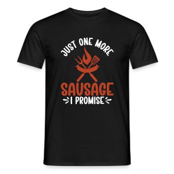 Sausage Lover - Men's T-Shirt - black - Front - AI Model Male 178 light (178cm)