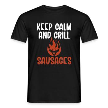 Sausage Lover - Männer T-Shirt - Schwarz - Vorne - AI Model Male 178 light (178cm)