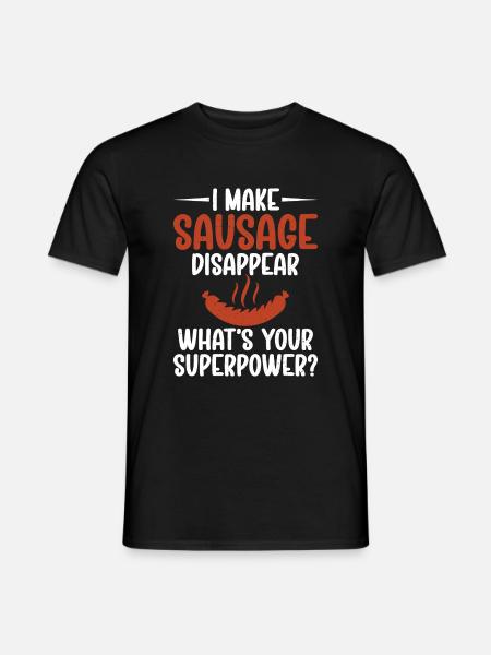 Sausage Lover - Men's T-Shirt - black
