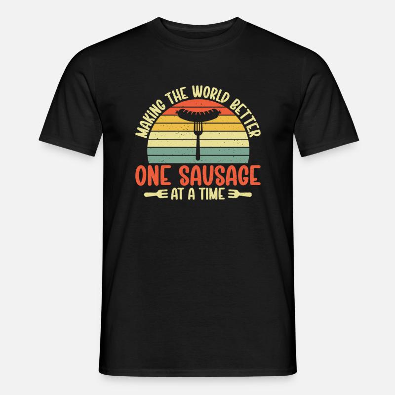 Sausage Lover - Männer T-Shirt - Schwarz