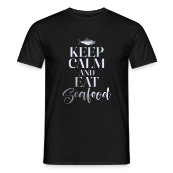 Seafood Lover Gift - Männer T-Shirt - Schwarz - Vorne - AI Model Male 178 light (178cm)