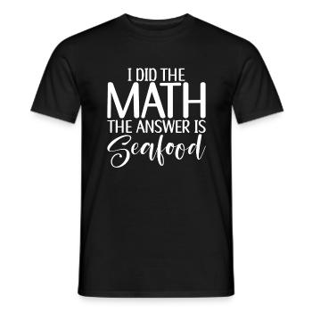 Seafood Lover Gift - Men's T-Shirt - black - Front - AI Model Male 178 light (178cm)